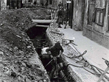Kanalverlegung+Altstadt+Hallein+1947+-+1949