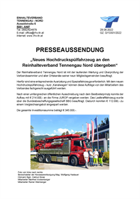 Presseaussendung Neuer Kanalwagen